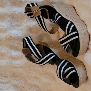 Brand new TOMMY HILFIGER ankle strap wedge sandals.